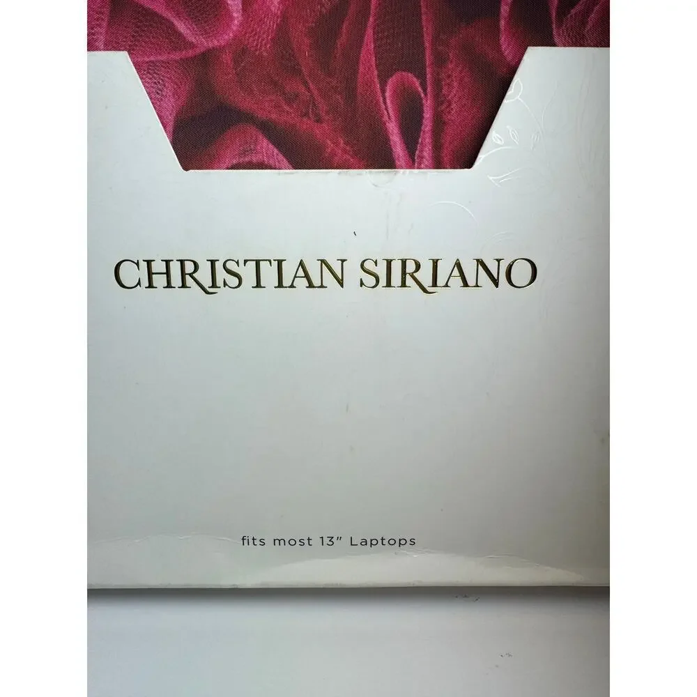 Christian Siriano dark pink laptop sleeve‎ -fits most 13” laptops. New in box